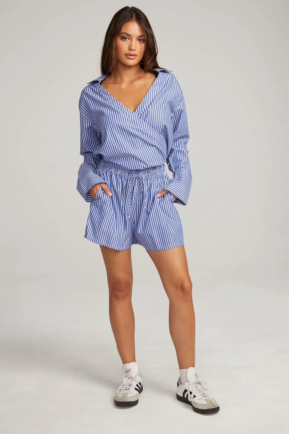 Women Chaser Brand Haley Marmont Stripe Blouse