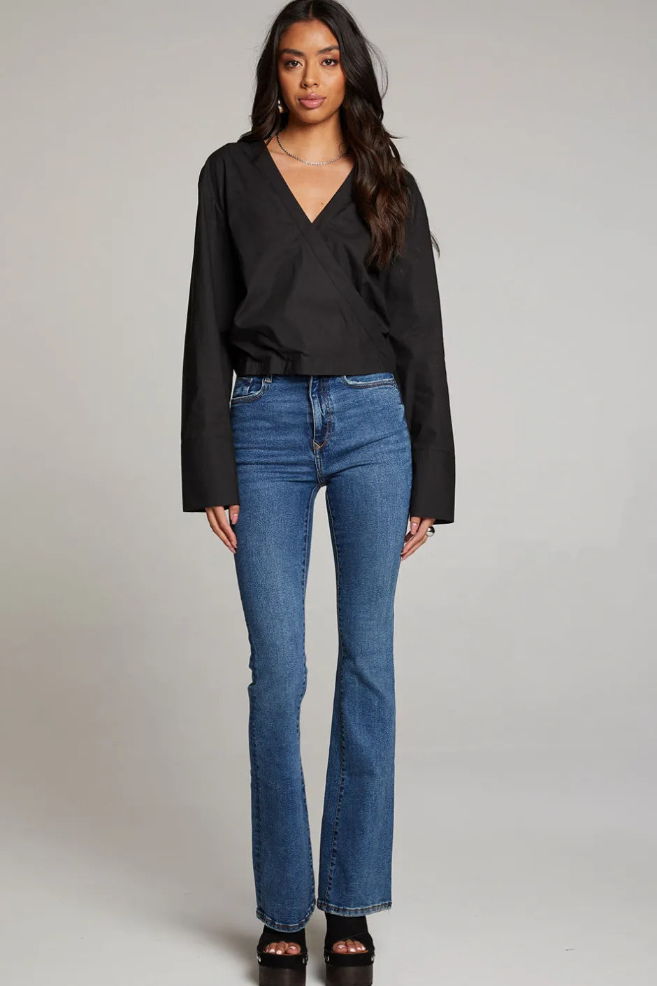 Women Chaser Brand Haleyy Licorice Blouse