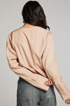 Women Chaser Brand Haleyy Warm Taupe Blouse