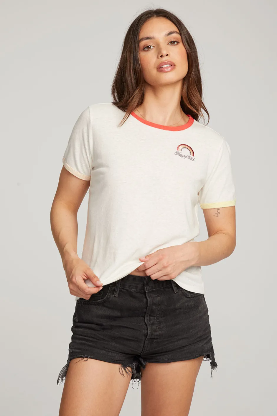 Women Chaser Brand Happy Club Tee