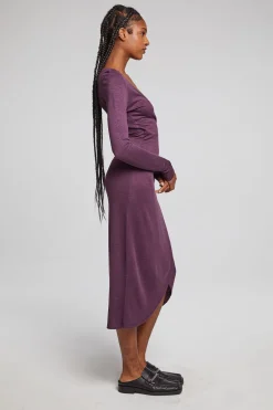 Women Chaser Brand Harmony Plum Perfect Midi Dress