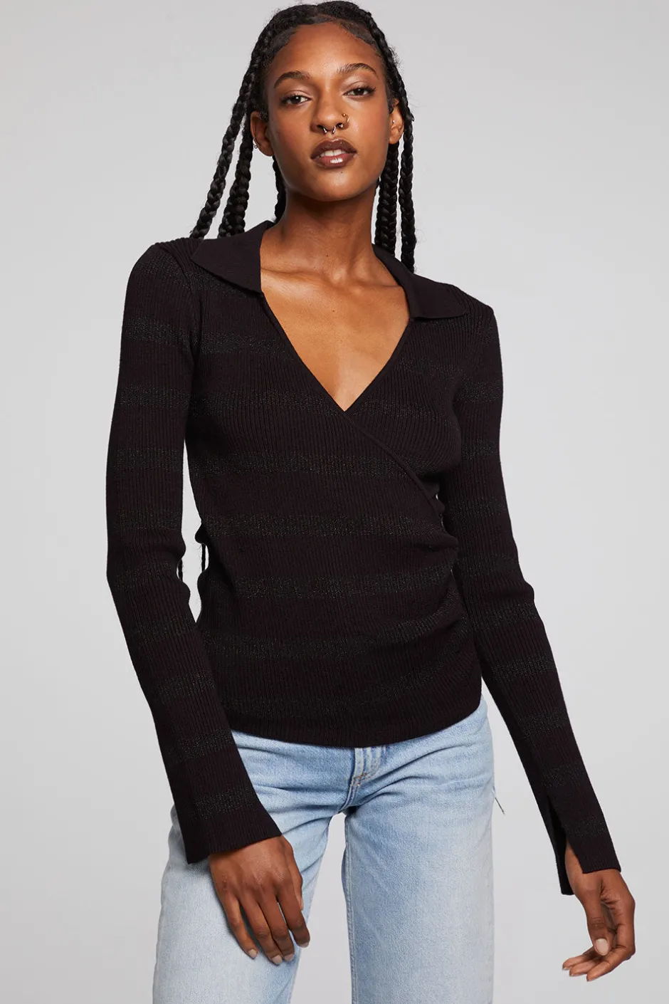 Women Chaser Brand Harper Fillmore Stripe Long Sleeve