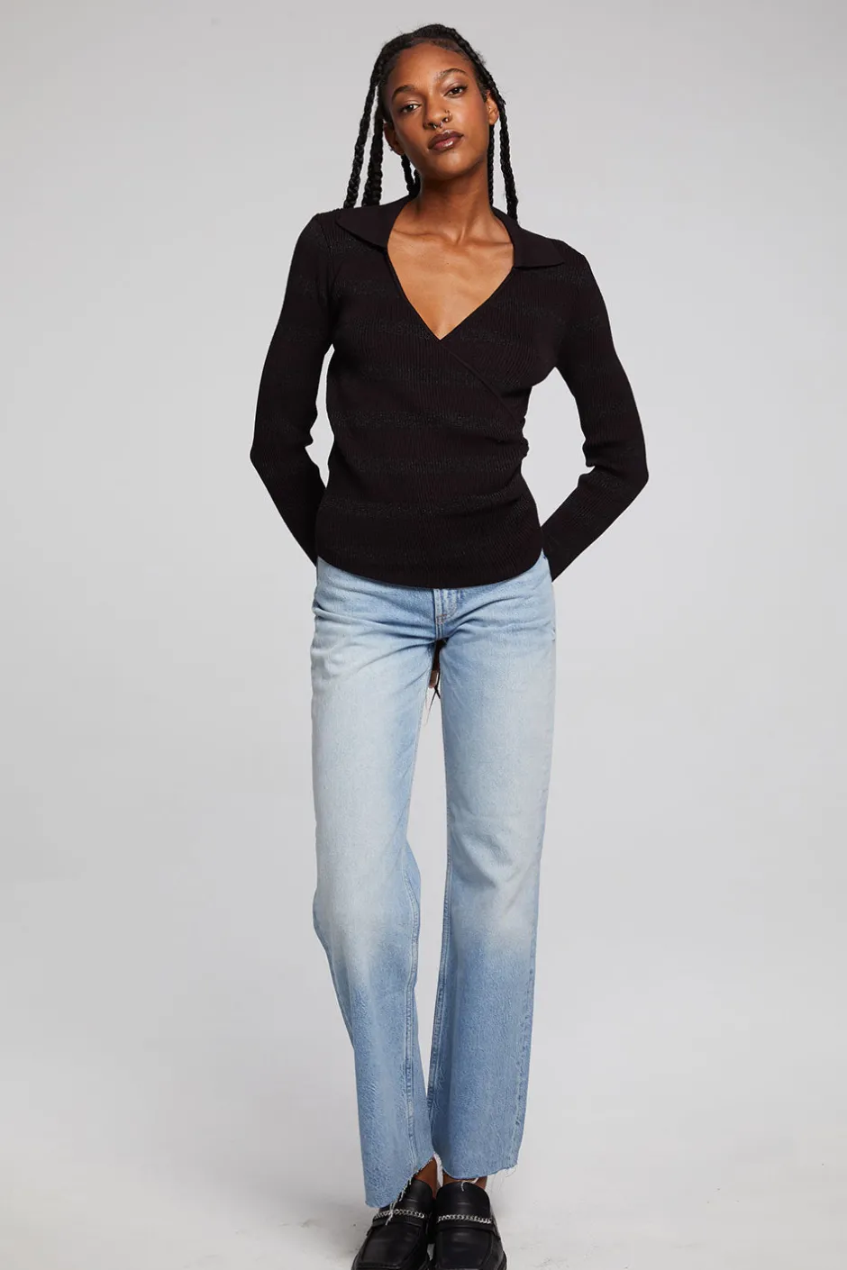 Women Chaser Brand Harper Fillmore Stripe Long Sleeve