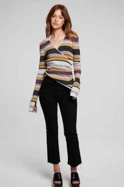 Women Chaser Brand Harper Haight Street Stripe Long Sleeve