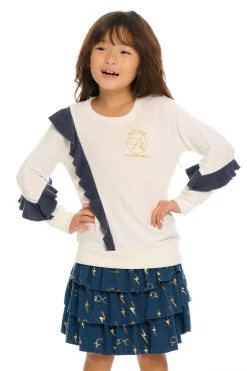 Kids Chaser Brand Harry Potter - Hogwarts Ruffle Pullover