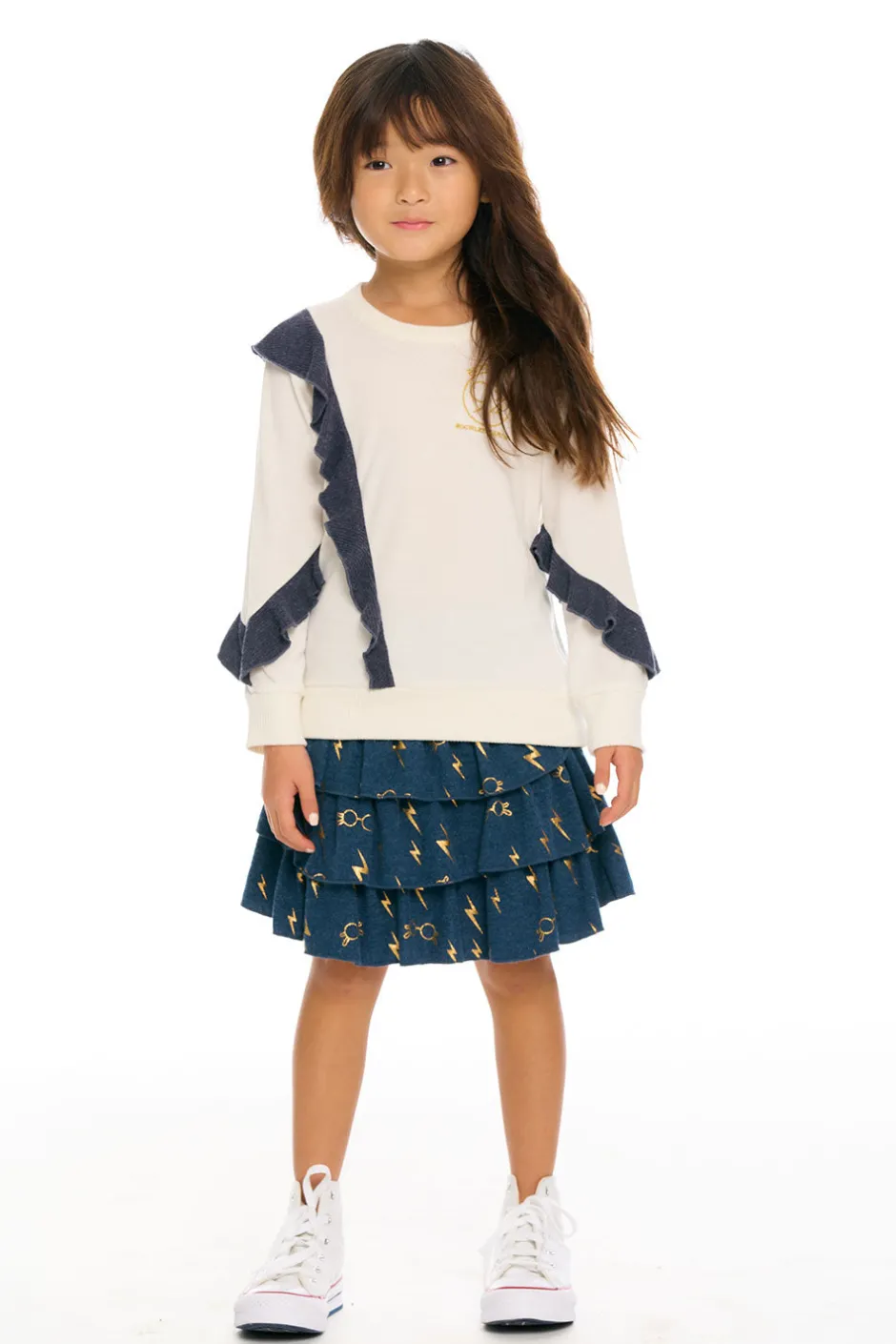 Kids Chaser Brand Harry Potter - Hogwarts Ruffle Pullover