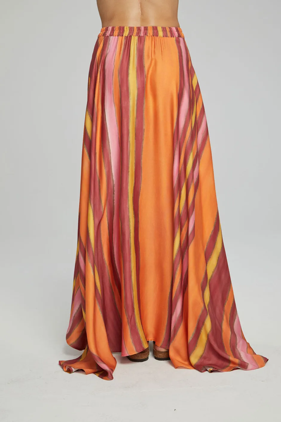 Women Chaser Brand Hazel Maxi Skirt - Sunset Stripe