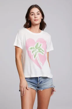 Women Chaser Brand Heart Palm Tree