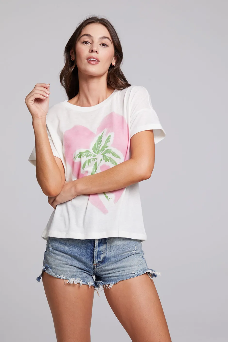 Women Chaser Brand Heart Palm Tree