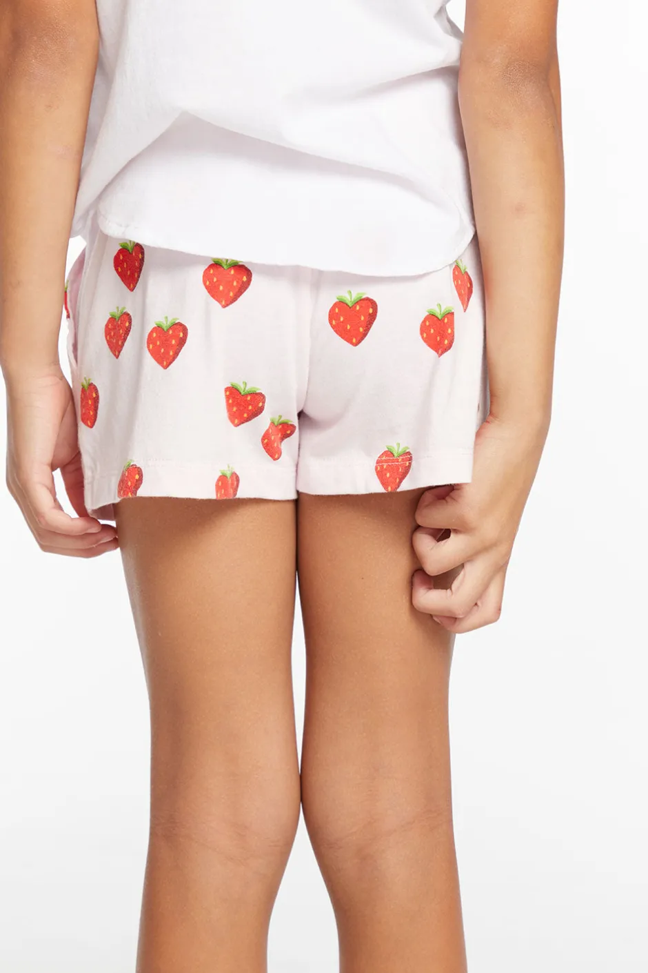 Kids Chaser Brand Heart Strawberry All Over Girls Shorts