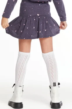 Kids Chaser Brand Hearts Girls Peplum Skort