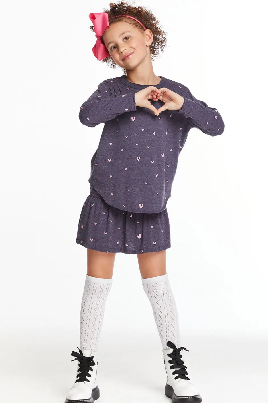Kids Chaser Brand Hearts Girls Tee