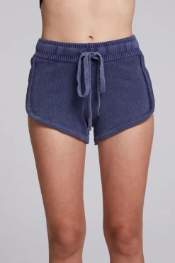 Women Chaser Brand Heaven Washed Indigo Shorts