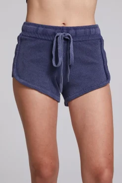 Women Chaser Brand Heaven Washed Indigo Shorts