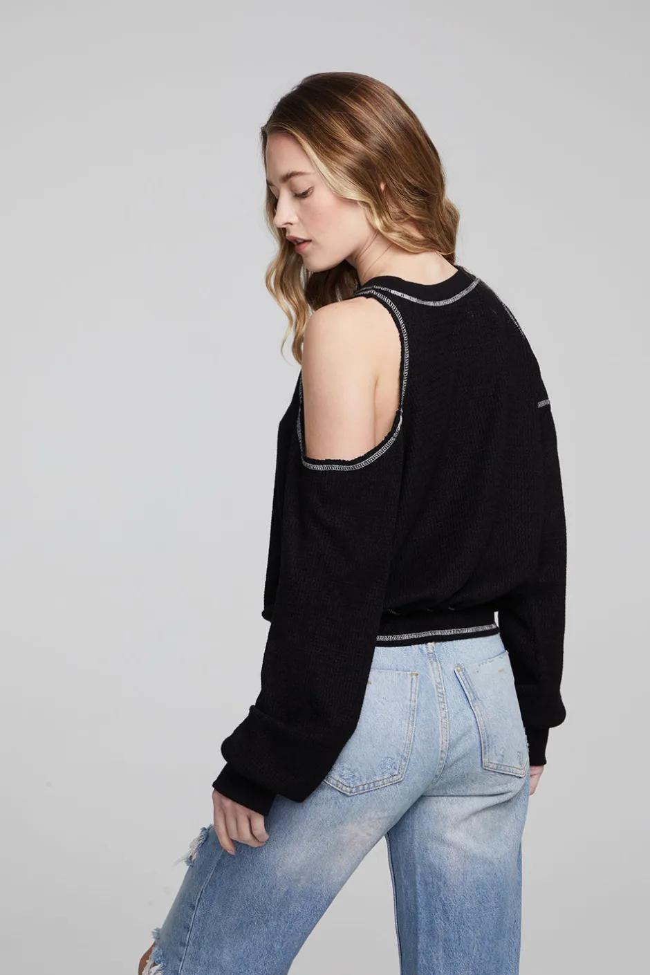 Women Chaser Brand Hendrix Shadow Black Pullover