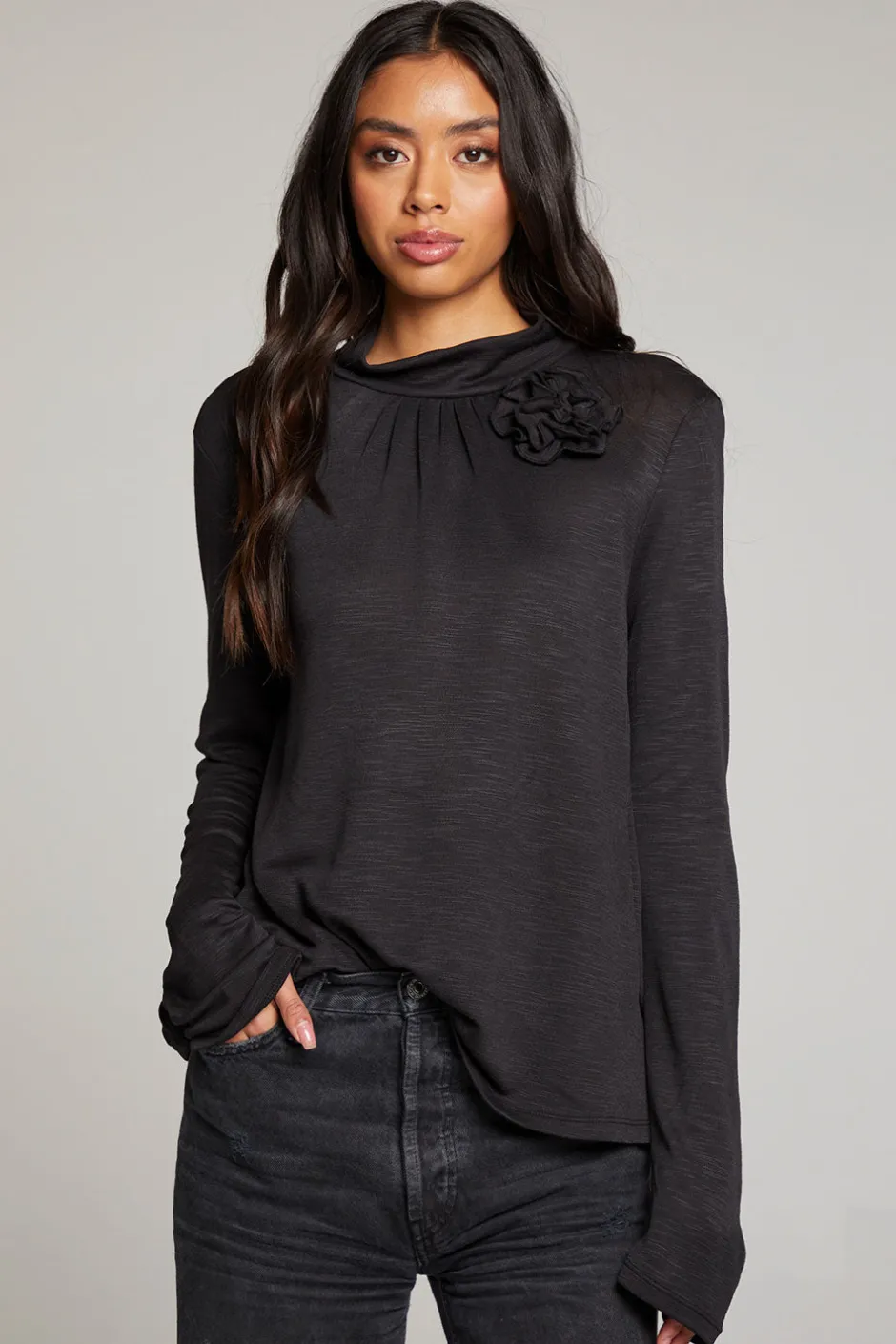 Women Chaser Brand Hill Licorice Long Sleeve