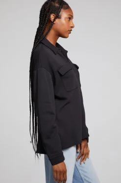 Women Chaser Brand Hyde Licorice Button Down