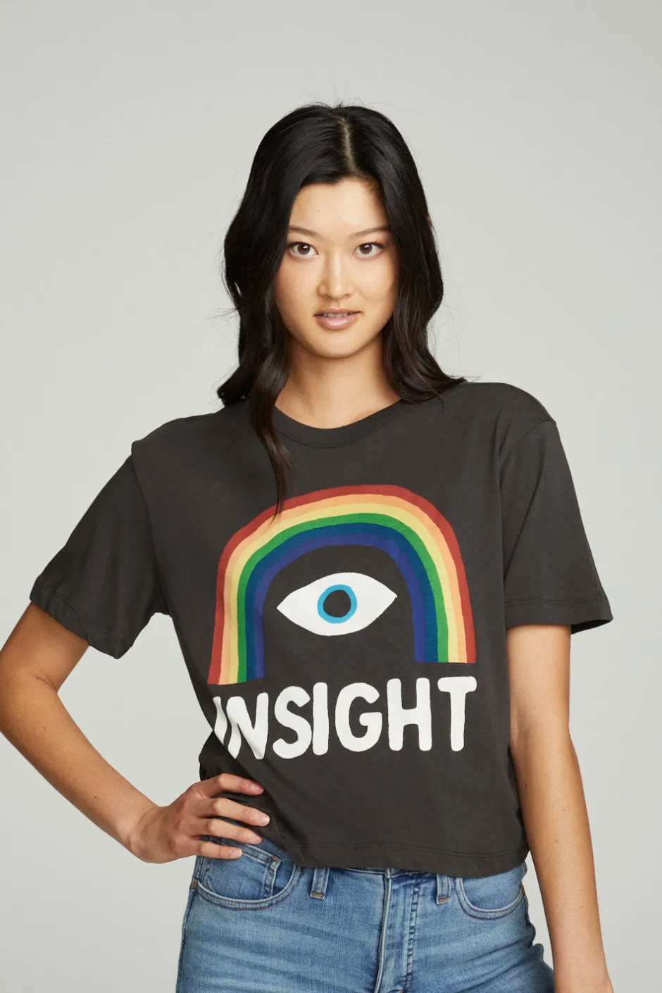 Women Chaser Brand Insight Rainbow Tee