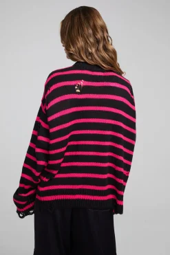 Women Chaser Brand Jax Melrose Stripe Pullover