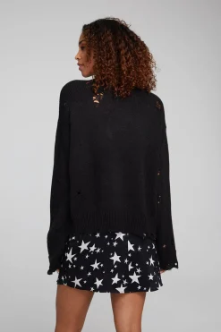 Women Chaser Brand Jax Shadow Black Pullover