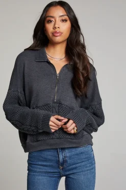 Women Chaser Brand Joe Licorice Half Zip