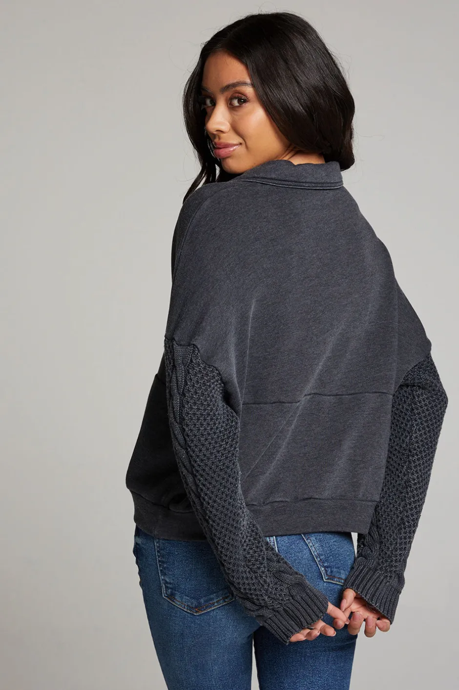Women Chaser Brand Joe Licorice Half Zip