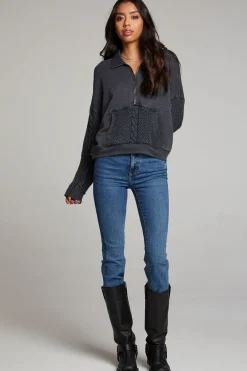 Women Chaser Brand Joe Licorice Half Zip