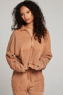 Women Chaser Brand Joe Toffee Half Zip