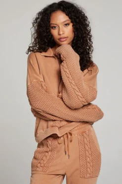 Women Chaser Brand Joe Toffee Half Zip