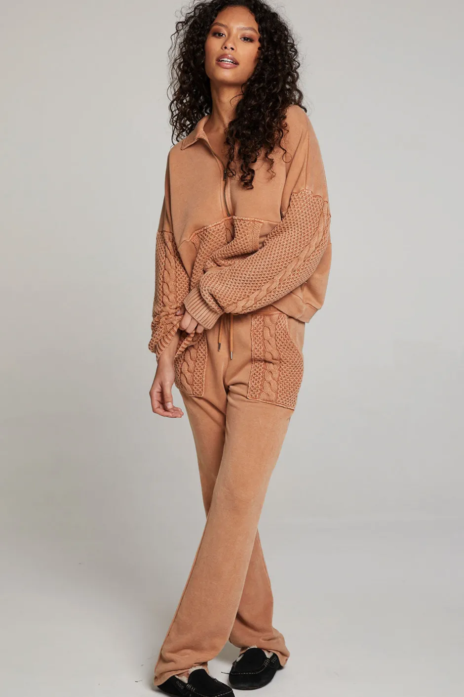 Women Chaser Brand Joe Toffee Half Zip