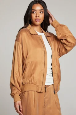 Women Chaser Brand Johnny Toffee Zip Up Jacket