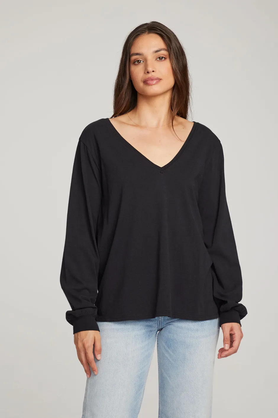 Women Chaser Brand Kara Black Long Sleeve