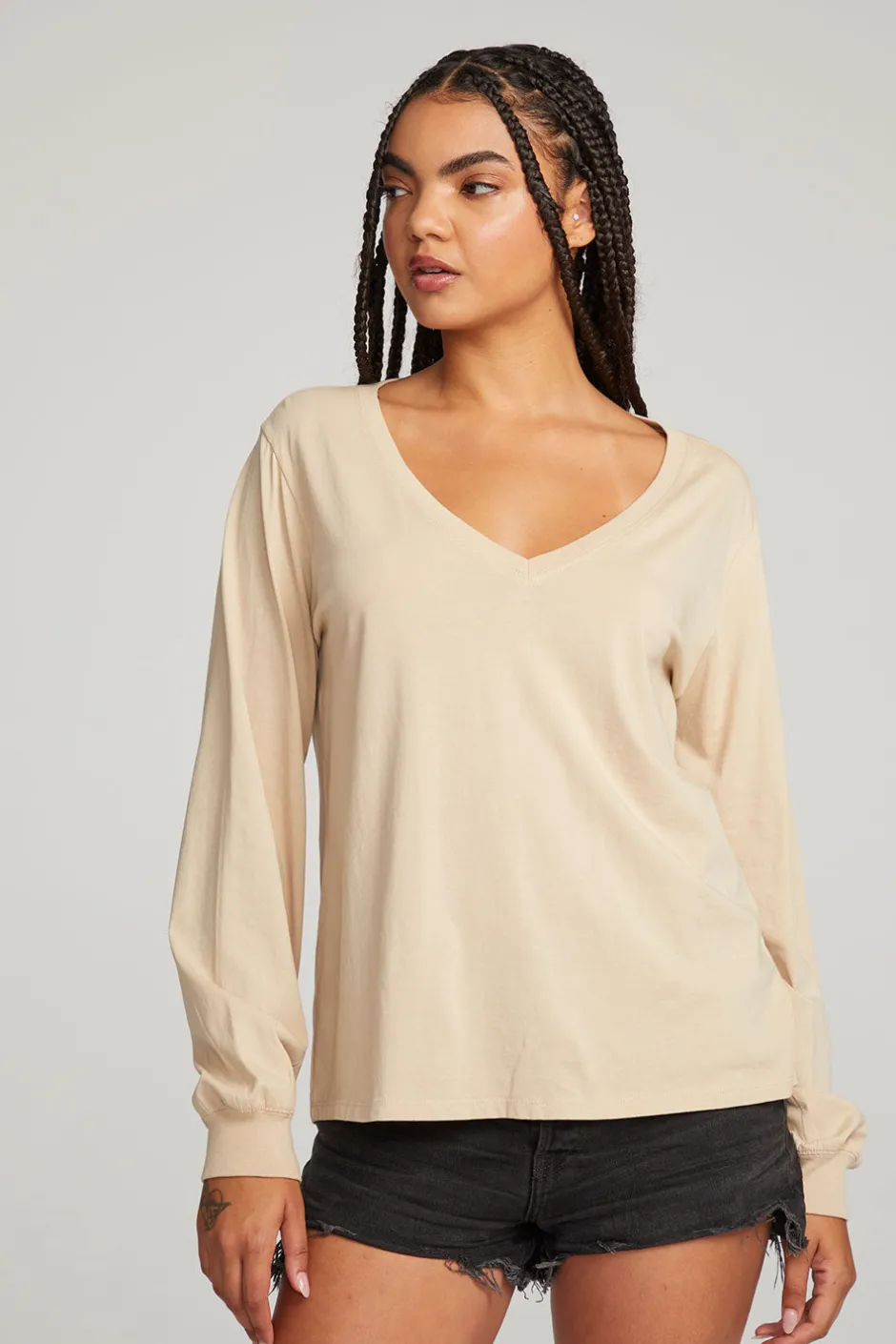 Women Chaser Brand Kara Cappuccino Long Sleeve