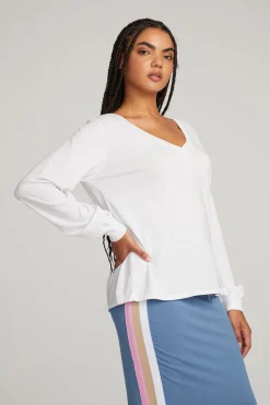 Women Chaser Brand Kara White Long Sleeve