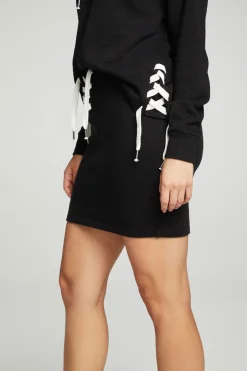 Women Chaser Brand Lace Up Mini Skirt