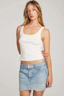 Women Chaser Brand Lander White Tank