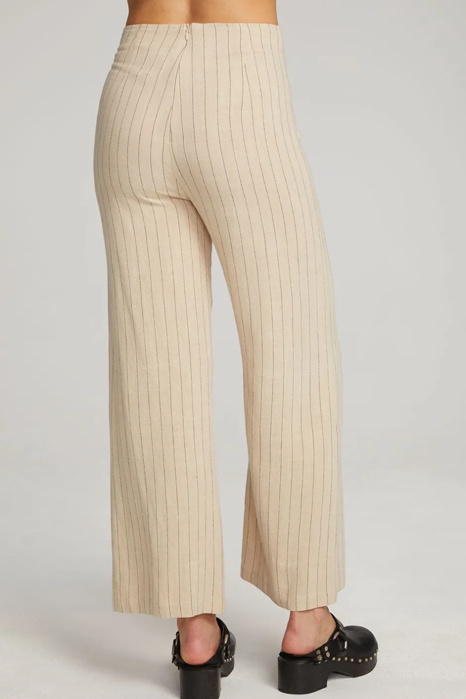 Women Chaser Brand Laurel White Pinstripe Trouser