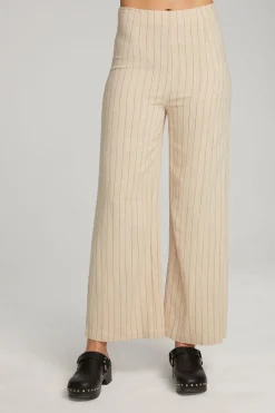 Women Chaser Brand Laurel White Pinstripe Trouser