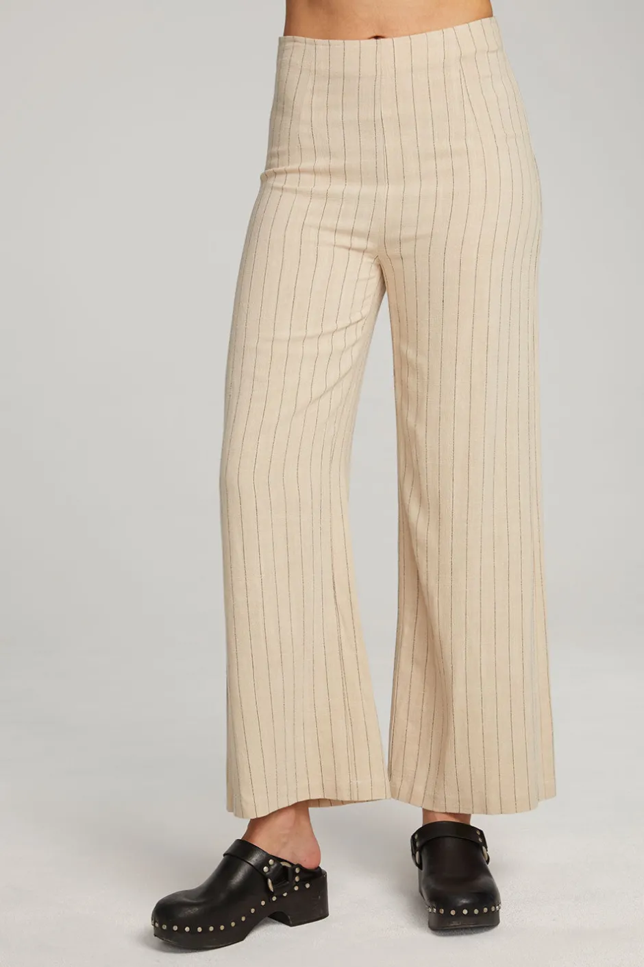 Women Chaser Brand Laurel White Pinstripe Trouser