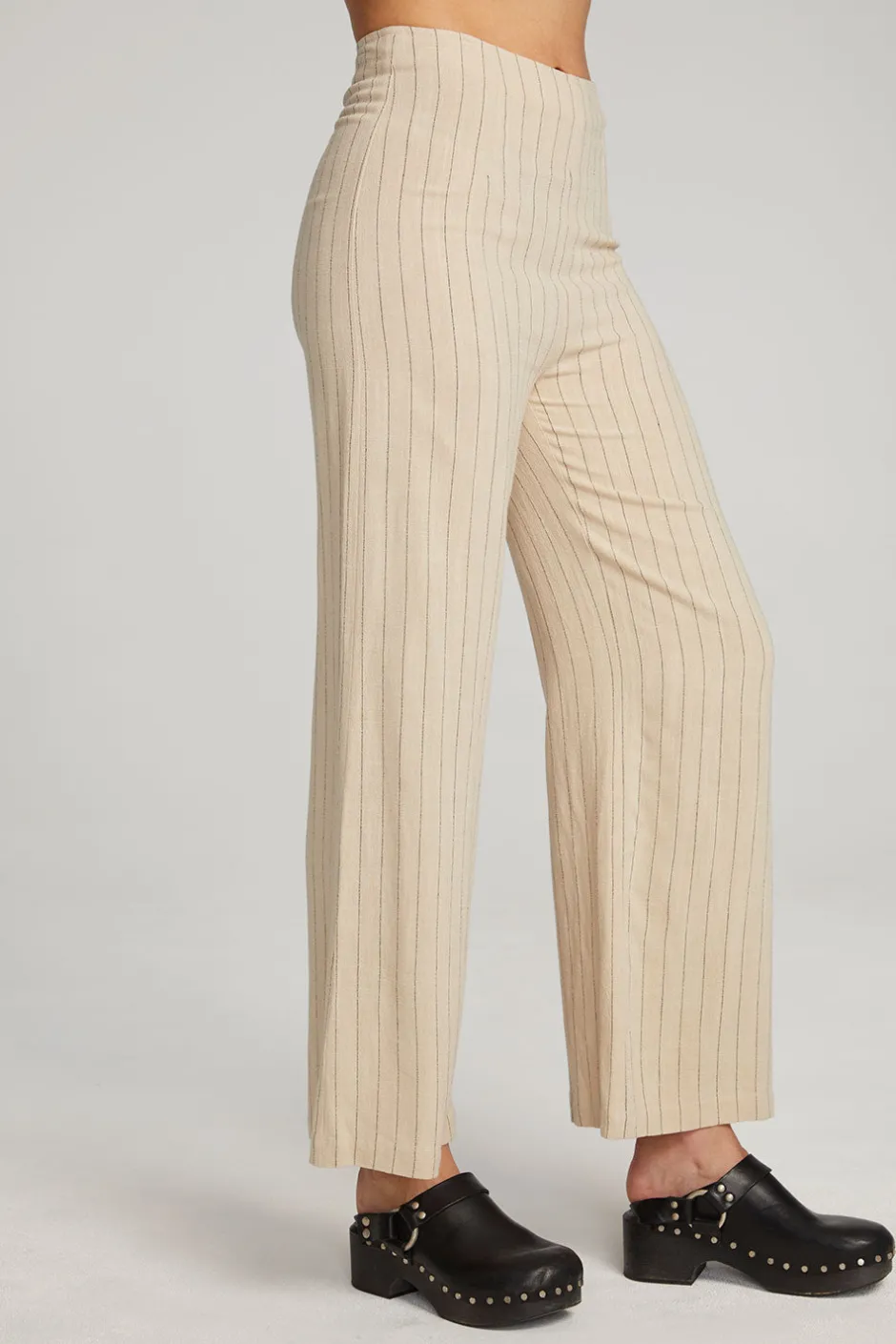 Women Chaser Brand Laurel White Pinstripe Trouser