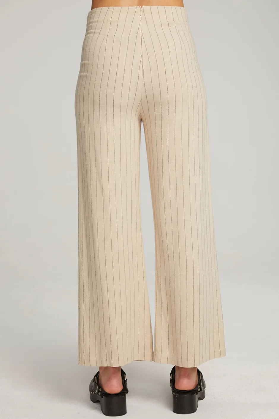 Women Chaser Brand Laurel White Pinstripe Trouser
