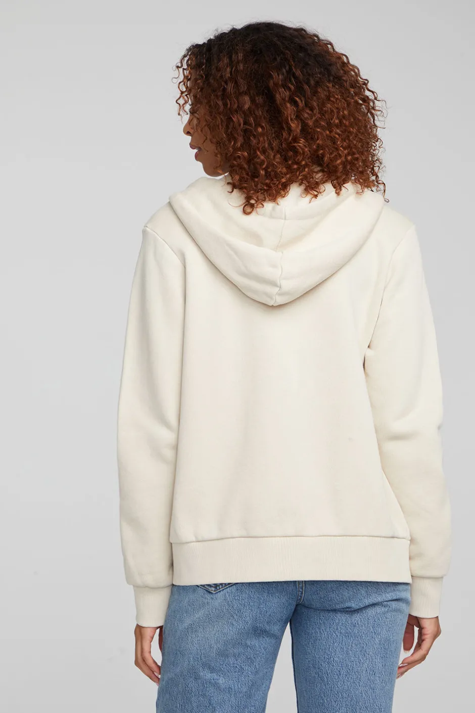 Women Chaser Brand Lex Oatmeal Zip Up Hoodie