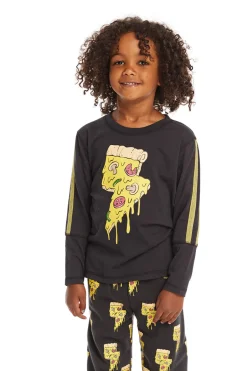 Kids/BOY Chaser Brand Lightning Pizza Long Sleeve Pullover