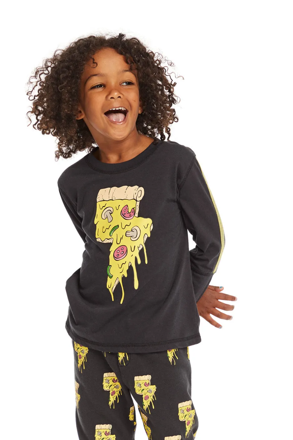 Kids/BOY Chaser Brand Lightning Pizza Long Sleeve Pullover