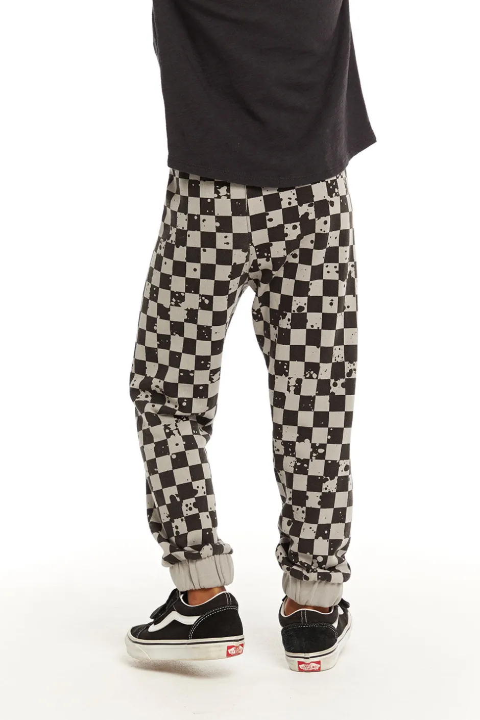 Kids/BOY Chaser Brand Lightning Splatter Checker Joggers