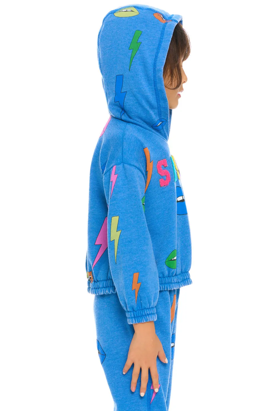 Kids Chaser Brand Lips & Bolts Hoodie