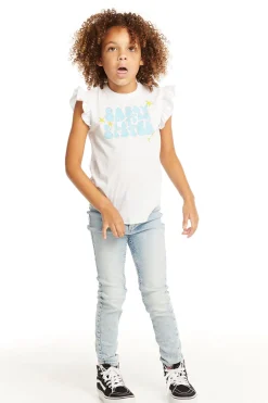 Kids Chaser Brand Little Sister Flutter Sleeve Tee