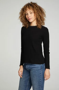 Women Chaser Brand Long Sleeve Crew Neck Tee
