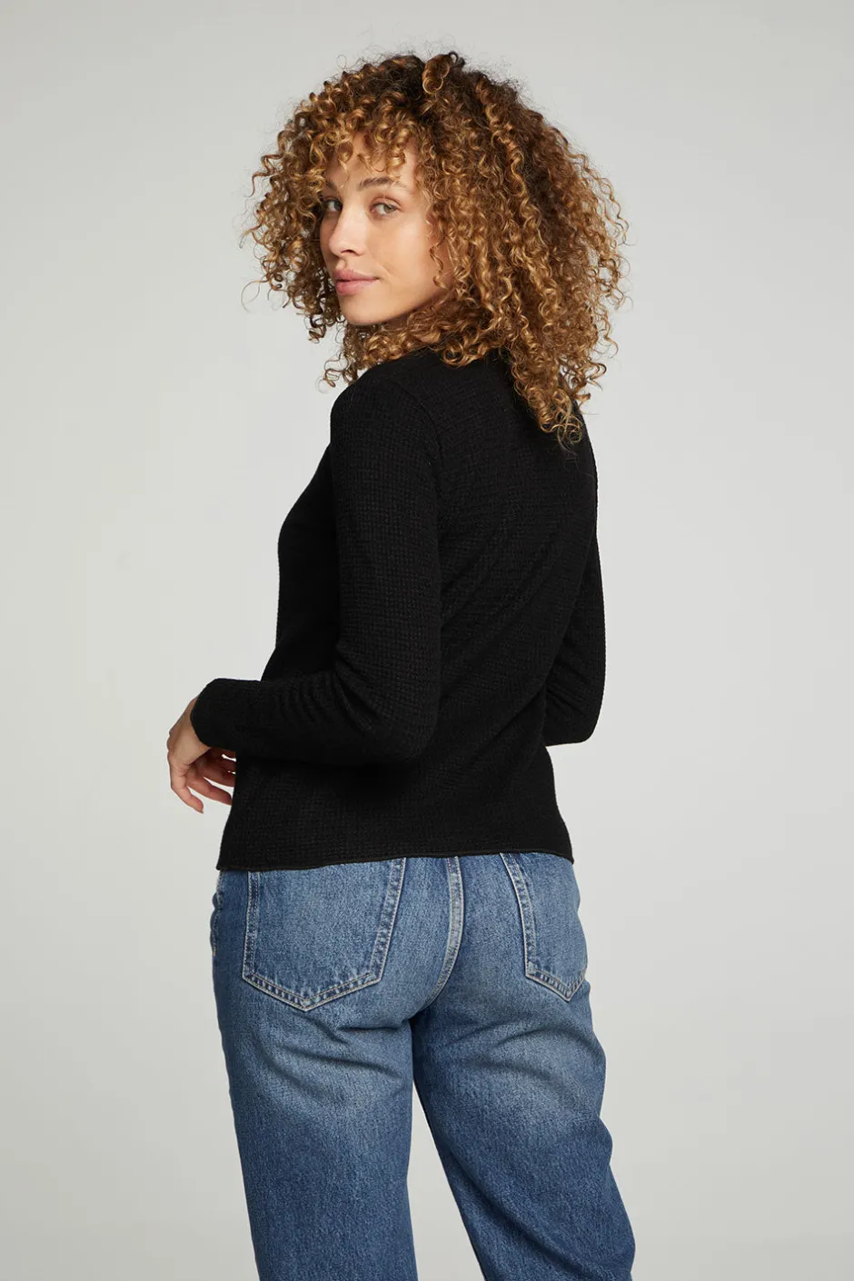 Women Chaser Brand Long Sleeve Crew Neck Tee