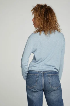 Women Chaser Brand Long Sleeve Cropped Tee